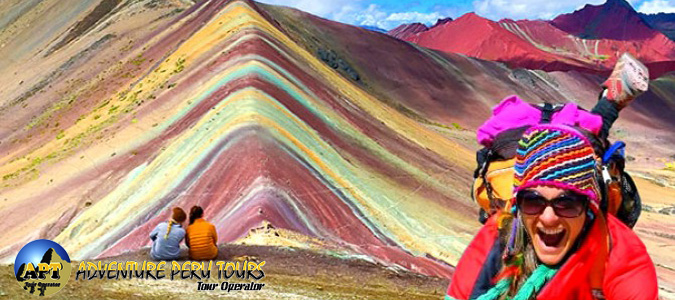 Vinicunca rainbow Mountain in Cusco 